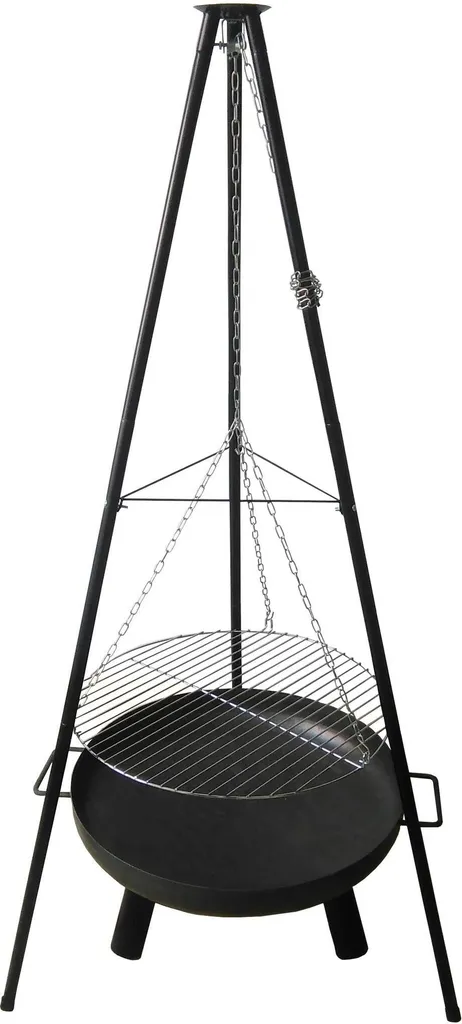 Grill Schwenkgrill Feuerschale Mit Topf Und 2 Flammlachs-Haltern 2341 7 Grill Schwenkgrill Feuerschale Mit Topf Und 2 Flammlachs-Haltern 2341 – Bild 5