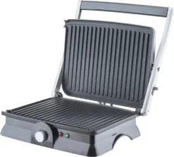 H.Koenig GR20 Elektrogrill, Grill- Und Sandwichmaker, 2000 W, Temperatur Bis 230º, Antihaftbeschichtung, 180º Öffnung, Edelstahl, Schwarz / Grau, Abmessungen 29,7 X 23 Cm 37 H.Koenig GR20 Elektrogrill, Grill- Und Sandwichmaker, 2000 W, Temperatur Bis 230º, Antihaftbeschichtung, 180º Öffnung, Edelstahl, Schwarz / Grau, Abmessungen 29,7 X 23 Cm -Tepro Verkäufe 2024 3c4f62c93b91bfbcdc09be61ce9b2e34