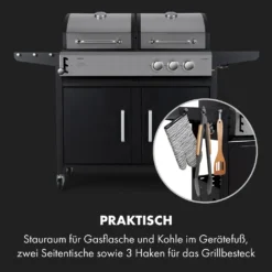 Klarstein Gasgrill Mit Kochplatte, Seitenbrenner Gasgrill Mit 3 Brenner, 8,1kW Edelstahl-Gasgrill, BBQ Gasgrill Für Balkon & Garten, Grill Für Gas & Kohle, Gasgrills Mit Thermometer 14 Klarstein Gasgrill Mit Kochplatte, Seitenbrenner Gasgrill Mit 3 Brenner, 8,1kW Edelstahl-Gasgrill, BBQ Gasgrill Für Balkon & Garten, Grill Für Gas & Kohle, Gasgrills Mit Thermometer -Tepro Verkäufe 2024 3c6b3bd651d93c3f5ea8d2faca709b3f