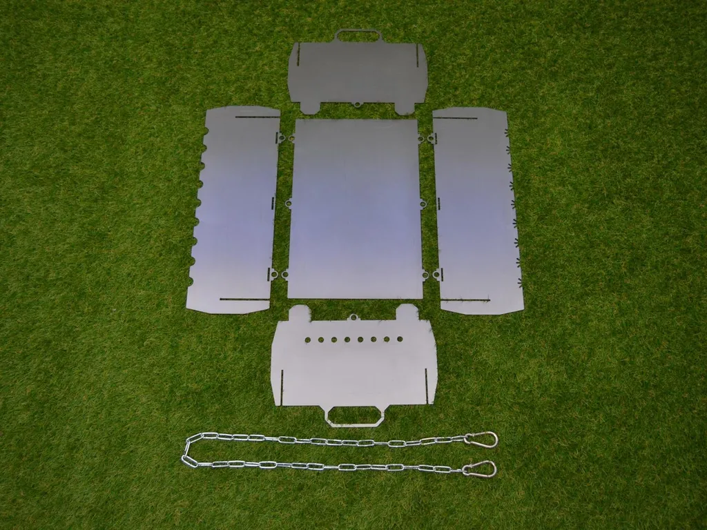 Schaschlik Grill, Mangal, Camping & Angler Grill "Rybak" Aus 3 Mm Stahl (ST37) 9 Schaschlik Grill, Mangal, Camping & Angler Grill "Rybak" Aus 3 Mm Stahl (ST37) – Bild 7