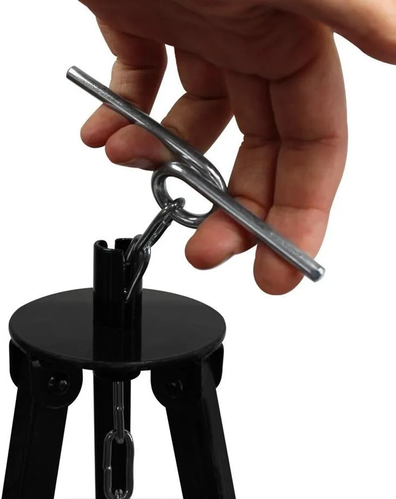 Gulaschkessel 22 Liter Deckel Emailliert Dreibein 180 Cm Mit Kettenhöhenverstellung Für Outdoor Kochen über Offener Flamme 6 Gulaschkessel 22 Liter Deckel Emailliert Dreibein 180 Cm Mit Kettenhöhenverstellung Für Outdoor Kochen über Offener Flamme – Bild 4