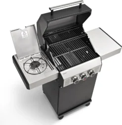 TAINO BLACK 2+1 Gasgrill-Set Haube Regler Gasgrill Mit Seitenbrenner Gusseisen-Rost Gasgrill 2 Brenner Standgrill Matt Schwarz -Tepro Verkäufe 2024 3cf379a02a29c85c3b34877c82239c63