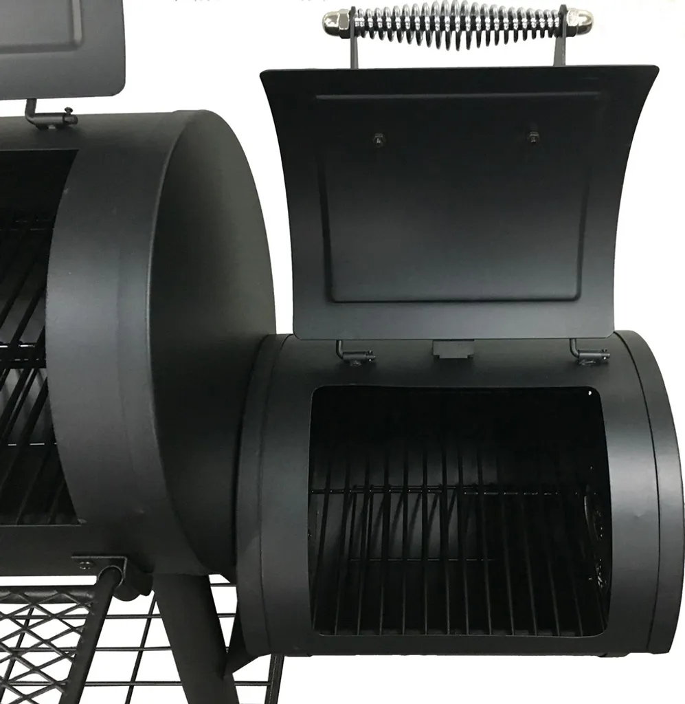 EL FUEGO Smoker Holzkohlegrill EDMONTON Grill Grillwagen Räuchern Fahrbar NEU 11 EL FUEGO Smoker Holzkohlegrill EDMONTON Grill Grillwagen Räuchern Fahrbar NEU – Bild 9