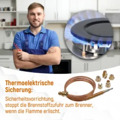 Thermoelement 600 Mm Universal Mit 5 Adaptern Für Gasgrill Gasherd -Tepro Verkäufe 2024 3d63c783f787746ac876efa50030678a