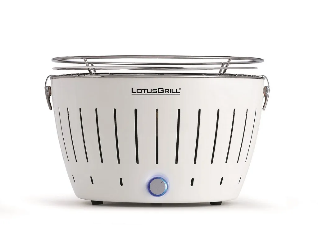 LotusGrill Weiß Limitiert Der Raucharme Holzkohlegrill / Tischgrill 3 LotusGrill Weiß Limitiert Der Raucharme Holzkohlegrill / Tischgrill