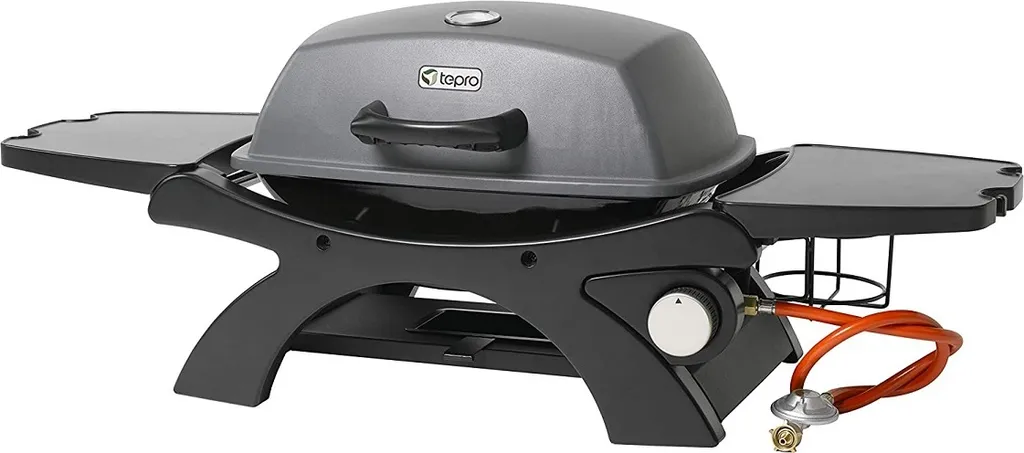 TEPRO Tisch-Gasgrill "Abington", 1-Brenner Mit Seitenablagen-anthrazit/schwarz-3142N 3 TEPRO Tisch-Gasgrill "Abington", 1-Brenner Mit Seitenablagen-anthrazit/schwarz-3142N