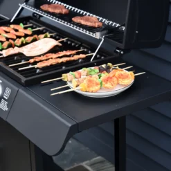 Outsunny Gasgrill BBQ Grillwagen Mit 4 Brennern 1 Seitenbrenner Schrank Multifunktion Metall Schwarz 125 X 51 X 100 Cm -Tepro Verkäufe 2024 3efdf575bfa4db207f05a886768c072d