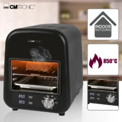 Clatronic EBG 3760 Elektro Beef-Grill, Keramischer Infrarot- Hochleistungsbrenner Mit 1600 Watt, Perfekte Steakergebnisse In Unter 45 Sekunden, 5 Elektrische Grillprogramme, LED-Display, In- Und Outdoor Schwarz -Tepro Verkäufe 2024 411e179788a6896664d2d2d334bd9e96