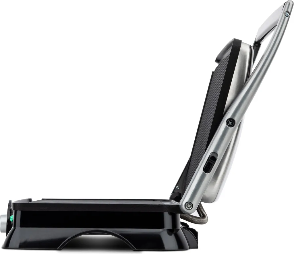 H.Koenig GR20 Elektrogrill, Grill- Und Sandwichmaker, 2000 W, Temperatur Bis 230º, Antihaftbeschichtung, 180º Öffnung, Edelstahl, Schwarz / Grau, Abmessungen 29,7 X 23 Cm 5 H.Koenig GR20 Elektrogrill, Grill- Und Sandwichmaker, 2000 W, Temperatur Bis 230º, Antihaftbeschichtung, 180º Öffnung, Edelstahl, Schwarz / Grau, Abmessungen 29,7 X 23 Cm – Bild 3