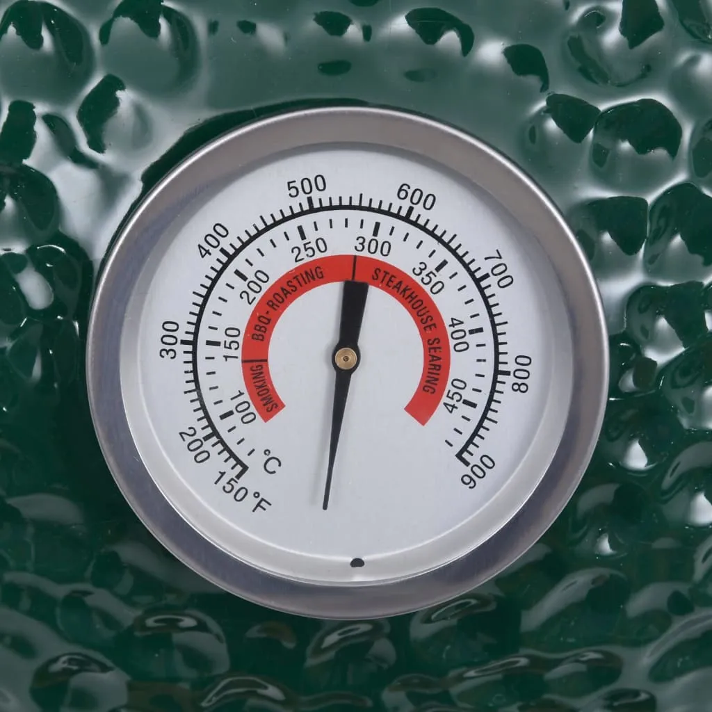 VidaXL 2-in-1 Kamado-Grill Smoker Keramik 56 Cm Grün 4 VidaXL 2-in-1 Kamado-Grill Smoker Keramik 56 Cm Grün – Bild 2