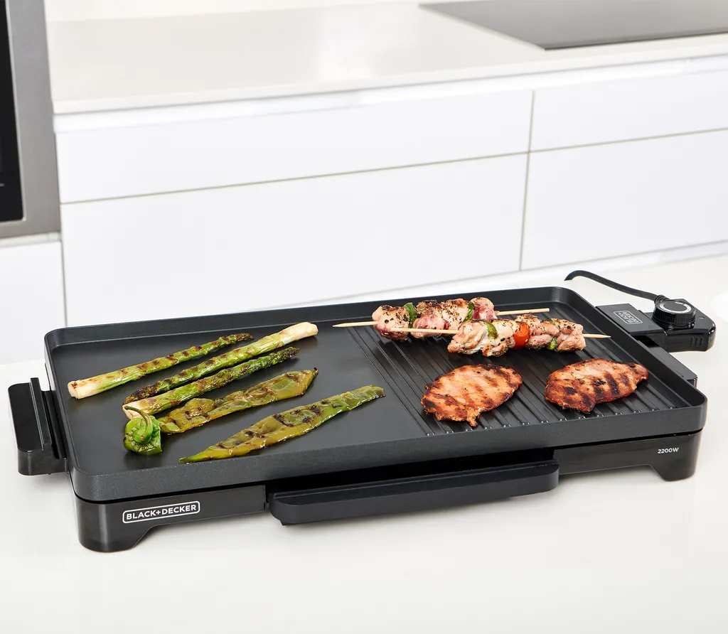 Black & Decker Grill Black+Decker BXGD2200E Elektrisch Antihaftbeschichtung 7 Black & Decker Grill Black+Decker BXGD2200E Elektrisch Antihaftbeschichtung – Bild 5