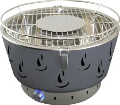 Rauchfreier Grill Airbroil Junior Activa Grillküche Ø 35cm Grau