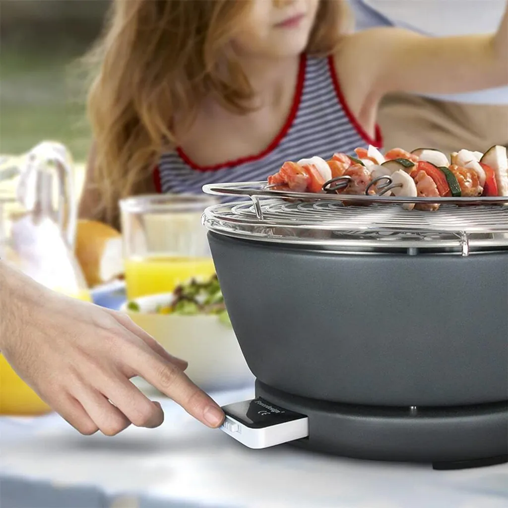 Holzkohle Tischgrill Rund Vesuvio Mit Aktivbelüftung 18 Holzkohle Tischgrill Rund Vesuvio Mit Aktivbelüftung – Bild 16