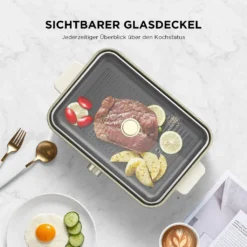 CalmDo 3-in-1 Grills & Elektrische Pfanne – Multifunktionaler Kochtopf, Elektropfannen ,Elektrogrills,1400 W Bratpfanne, Grillpfanne Mit Antihaftbeschichtung, 3 Einstellbare Temperatur, Maschinenwaschbar 16 CalmDo 3-in-1 Grills & Elektrische Pfanne – Multifunktionaler Kochtopf, Elektropfannen ,Elektrogrills,1400 W Bratpfanne, Grillpfanne Mit Antihaftbeschichtung, 3 Einstellbare Temperatur, Maschinenwaschbar -Tepro Verkäufe 2024 47c85421cc9e1da5dac1d8b1ce4b8d65