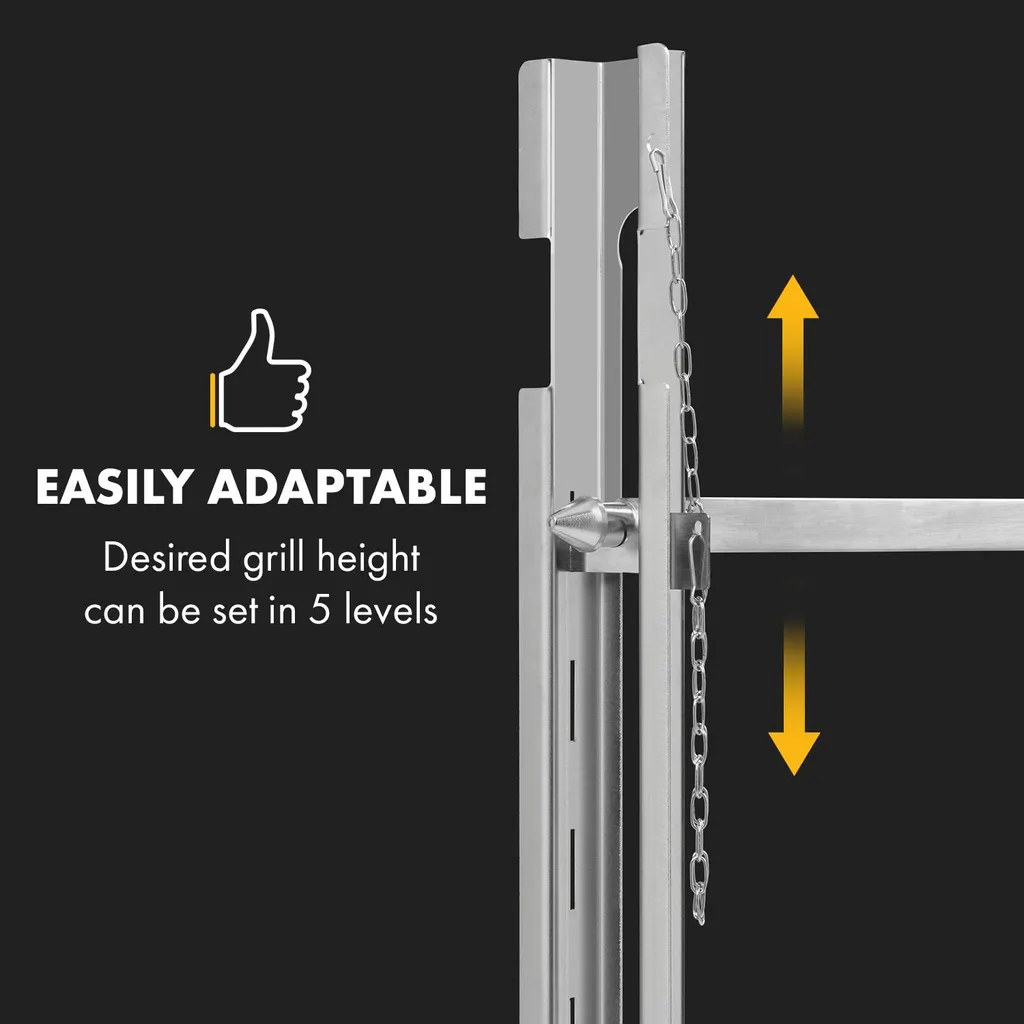 Klarstein Spanferkelgrill Drehspieß Mit Motor 12 Watt - Höhenverstellbar - Edelstahl Spanferkel Grill - Max 70 Kg - Silber Grillspieß Mit Motor Grill Drehspieß Mit Motor Spießbratengrill Mutzbratengrill 5 Klarstein Spanferkelgrill Drehspieß Mit Motor 12 Watt - Höhenverstellbar - Edelstahl Spanferkel Grill - Max 70 Kg - Silber Grillspieß Mit Motor Grill Drehspieß Mit Motor Spießbratengrill Mutzbratengrill – Bild 3