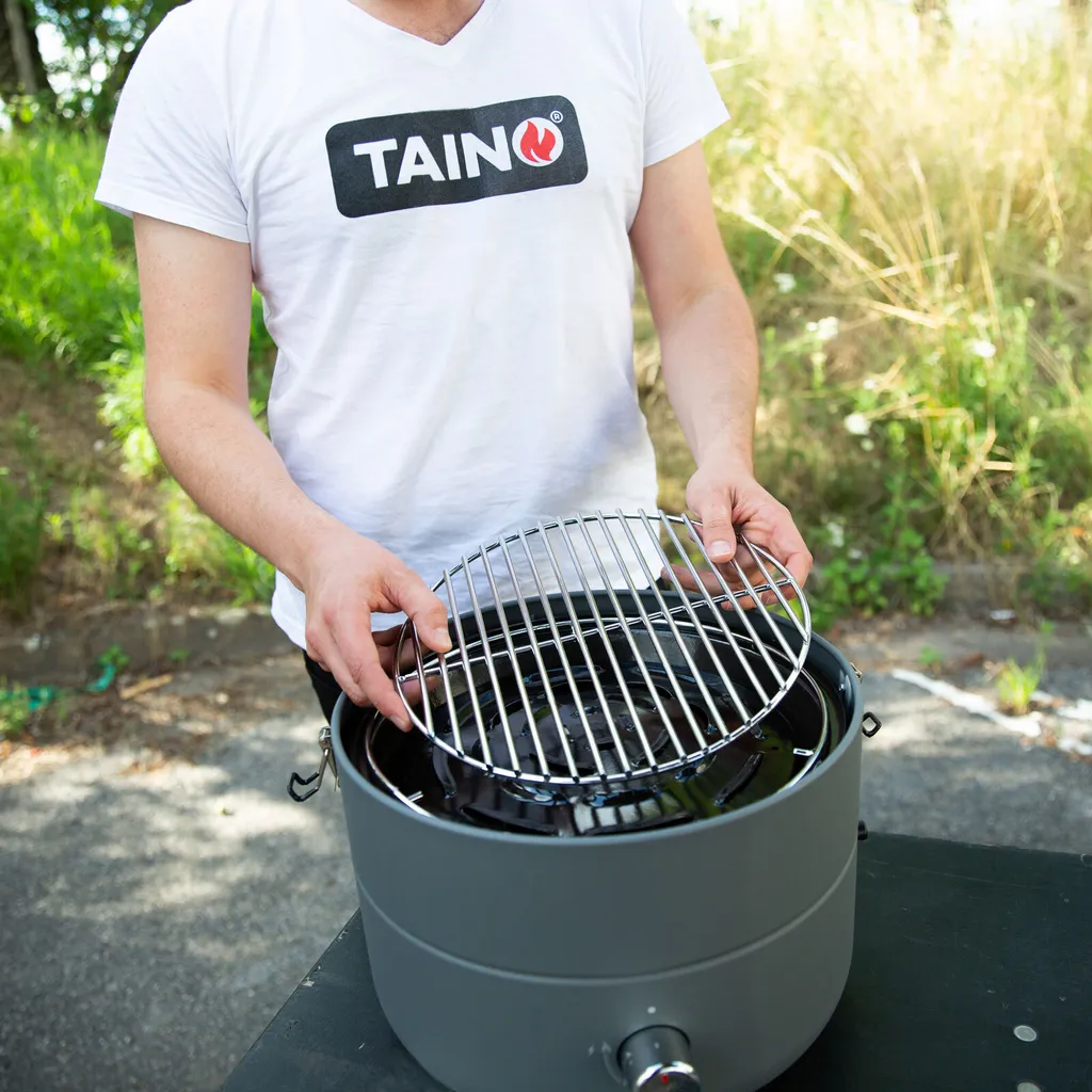 TAINO Grill-to-Go Portabler Gasgrill Campinggrill Kugelgrill Grau 13 TAINO Grill-to-Go Portabler Gasgrill Campinggrill Kugelgrill Grau – Bild 11