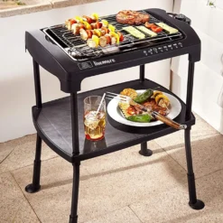 Standgrill 2000 W, Grillfläche: 25x35 Cm, Elektrogrill Mit Cool-Touch-Griffen, Rauchfrei -Tepro Verkäufe 2024 4cf28bee41dee95463b104de1f52205b