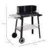 Outsunny Grillwagen Grillstation Standgrill Mit Windschutz 2 X Ablagefach Höhenverstellbar Grillrost Metall Schwarz 83 X 45 X 87 Cm -Tepro Verkäufe 2024 4e01d3ee5c6c6a330623f52f416b967e