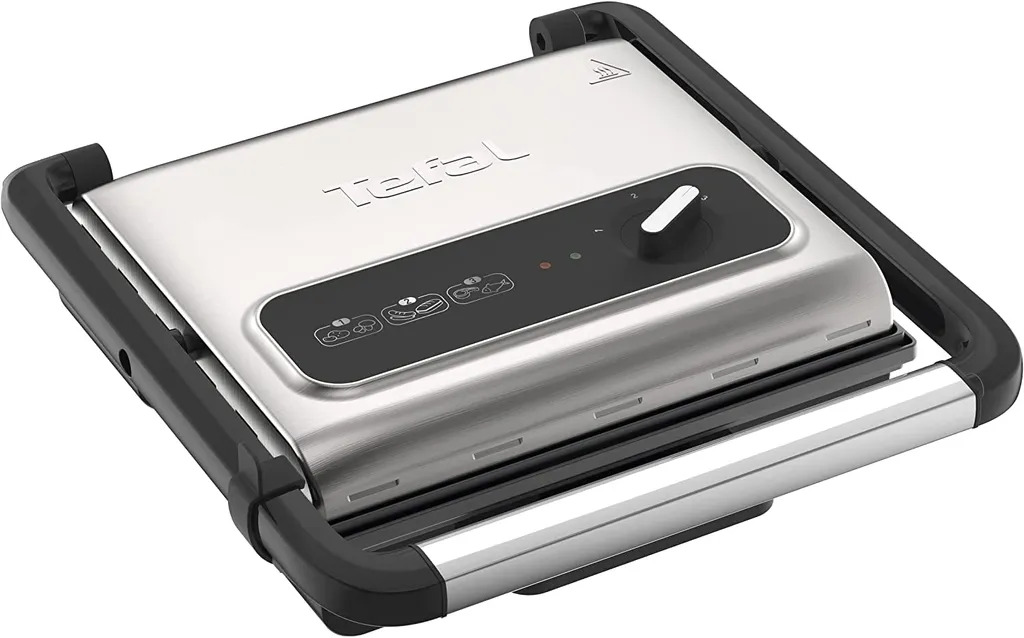 Tefal Kontaktgrill Inicio GC242D, Schwarz, Edelstahl, Rechteckig, Drehregler, 288 X 258 Mm, Scharnier, Fertig 13 Tefal Kontaktgrill Inicio GC242D, Schwarz, Edelstahl, Rechteckig, Drehregler, 288 X 258 Mm, Scharnier, Fertig – Bild 11
