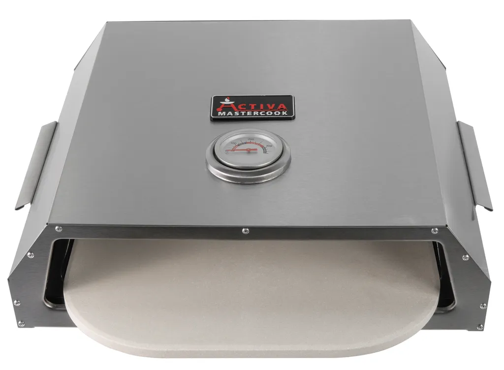 ACTIVA Pizzaofen Pizza Box Edelstahl Pizzaaufsatz Ca. 44.5 X 13 X 35.5 Cm BBQ 4 ACTIVA Pizzaofen Pizza Box Edelstahl Pizzaaufsatz Ca. 44.5 X 13 X 35.5 Cm BBQ – Bild 2
