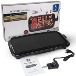 Aigostar Teppanyaki Tischgrill Elektrisch,Antihaftende Grillplatte,1800W,Verstellbarer Temperaturregler,Fettauffangschale. -Tepro Verkäufe 2024 50a17d666f4ec7bffc16eb09d7bd7f18