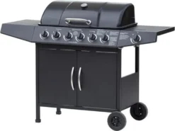 El Fuego Gasgrill / Grillwagen Dayton 6+1 Schwarz Grillfläche 69x35cm -Tepro Verkäufe 2024 50c83ee448ded19953b1a81f695eeb84