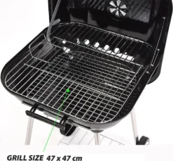 Holzkohlegrill Mit Deckel Räder Belüftung Gartengrill Grill 46x47 Cm -Tepro Verkäufe 2024 50ed1fdec758b7d3fbe7af4897fee8a3