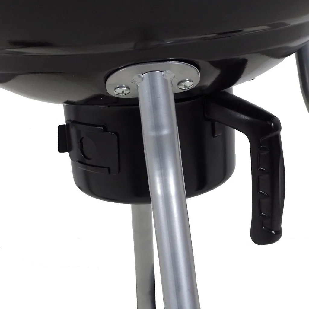 BBQ Collection Holzkohlegrill, Kugelgrill Rundgrill Ø 45 X 83 Cm Mit Deckel, Stabiler Standgrill Auf Rädern Mit Abnehmbarem Aschekasten & Ablagegitter, Schwarz 20 BBQ Collection Holzkohlegrill, Kugelgrill Rundgrill Ø 45 X 83 Cm Mit Deckel, Stabiler Standgrill Auf Rädern Mit Abnehmbarem Aschekasten & Ablagegitter, Schwarz – Bild 18