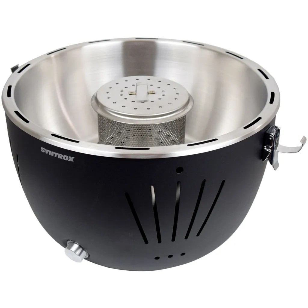 Raucharmer Holzkohlegrill Tischgrill Barbecue Mit Tasche Schwarz Rund "" 9 Raucharmer Holzkohlegrill Tischgrill Barbecue Mit Tasche Schwarz Rund "" – Bild 7