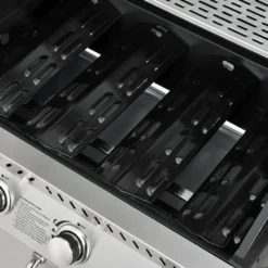 Juskys Gasgrill Kansas Mit 4 Brenner 12 KW, BBQ Grill Mit Gusseisen-Grillrost, Warmhalterost & Thermometer, XL Grillwagen 2 Seitenablagen & 4 Räder -Tepro Verkäufe 2024 539a390499a7af1b3098c392ba0cffc2