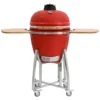 BBQ-Toro Kamado Grill Holzkohlegrill Ø 46 Cm "KURO" Mit Bambusablage, Thermometer, Rot -Tepro Verkäufe 2024 54e4e569a564b7686ddd51eb8cafe283
