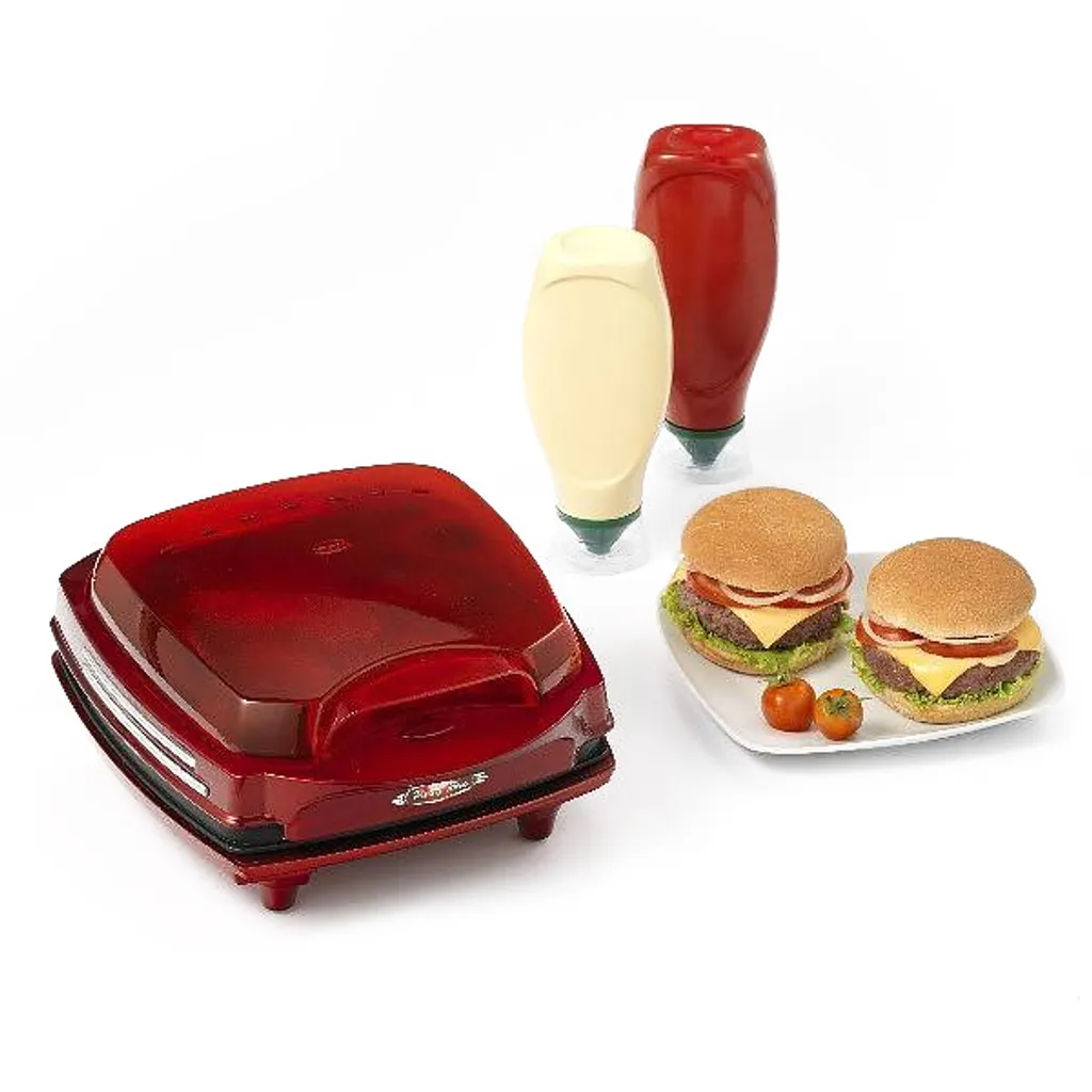 Ariete Party Time Hamburger Maker, Rot 21 Ariete Party Time Hamburger Maker, Rot – Bild 19