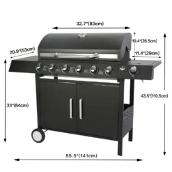 El Fuego Gasgrill "San Angelo" 6 + 1 Brenner -Tepro Verkäufe 2024 5519ae180f082d8e907d977a05c88f19