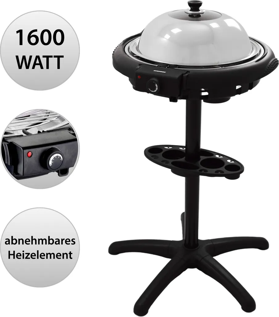 Syntrox STG-1600W 2in1 Elektrogrill Barbecue BBQ Standgrill Grill 10 Syntrox STG-1600W 2in1 Elektrogrill Barbecue BBQ Standgrill Grill – Bild 8