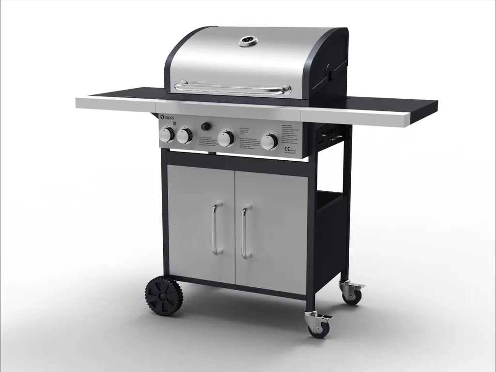 Tepro Gasgrill Rosedale, 3-Brenner Mit Seitenkocher, Max. 12,8 Kw, Grillfläche: 53 X 40 Cm 12 Tepro Gasgrill Rosedale, 3-Brenner Mit Seitenkocher, Max. 12,8 Kw, Grillfläche: 53 X 40 Cm – Bild 10