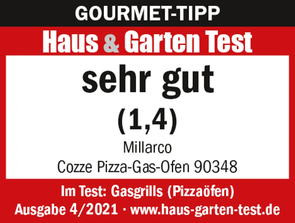 COZZE® 90348 Pizza-Gas-Ofen Profi Bis 400° Grad Mit 34x34 Cm Pizzastein - Tragbarer Pizzaofen Steinofen-Pizza Für Terrasse, Balkon Garten Camping 4 COZZE® 90348 Pizza-Gas-Ofen Profi Bis 400° Grad Mit 34x34 Cm Pizzastein - Tragbarer Pizzaofen Steinofen-Pizza Für Terrasse, Balkon Garten Camping – Bild 3