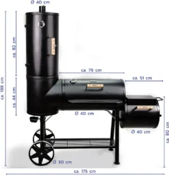 TAINO CHIEF 130 KG Smoker Kohle-Grill Grillkamin Räucherofen -Tepro Verkäufe 2024 58dbb0a6f3f66dd9880e314cccb1e660
