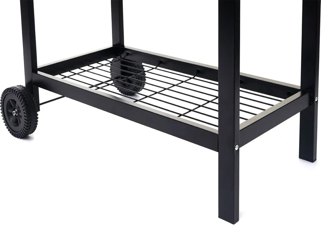 Grillwagen MCW-F70, Holzkohlegrill Standgrill Gartengrill Mit Deckel Ablage, Stahl 103x93x70cm Schwarz 11 Grillwagen MCW-F70, Holzkohlegrill Standgrill Gartengrill Mit Deckel Ablage, Stahl 103x93x70cm Schwarz – Bild 9