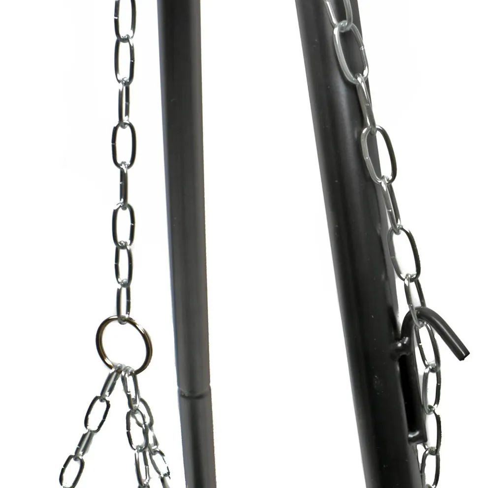 Schwenk-Grill Mit Feuerschale, Dreibein Holzkohlegrill, Höhe Ca. 150 Cm, Grillfläche Und Feuerschale Je Ø Ca. 52 Cm 7 Schwenk-Grill Mit Feuerschale, Dreibein Holzkohlegrill, Höhe Ca. 150 Cm, Grillfläche Und Feuerschale Je Ø Ca. 52 Cm – Bild 5