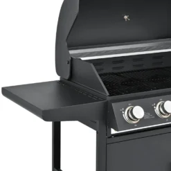 Juskys BBQ Gasgrill Dakota – Grillwagen Mit 5 Brenner 18 KW - Barbecue Grill Inkl. Deckel, Warmhalterost, Seitenablagen, Thermometer & Abdeckplane -Tepro Verkäufe 2024 5f0f374b06153848f8a43e7debf7ffbc