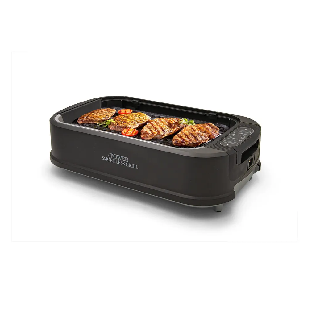 Power XL Smokeless Grill - Tisch-Griller Elektrisch - 1500 Watt - BBQ Elekktrogrill Mit Deckel - Anti-Haft-Beschichtung 3 Power XL Smokeless Grill - Tisch-Griller Elektrisch - 1500 Watt - BBQ Elekktrogrill Mit Deckel - Anti-Haft-Beschichtung