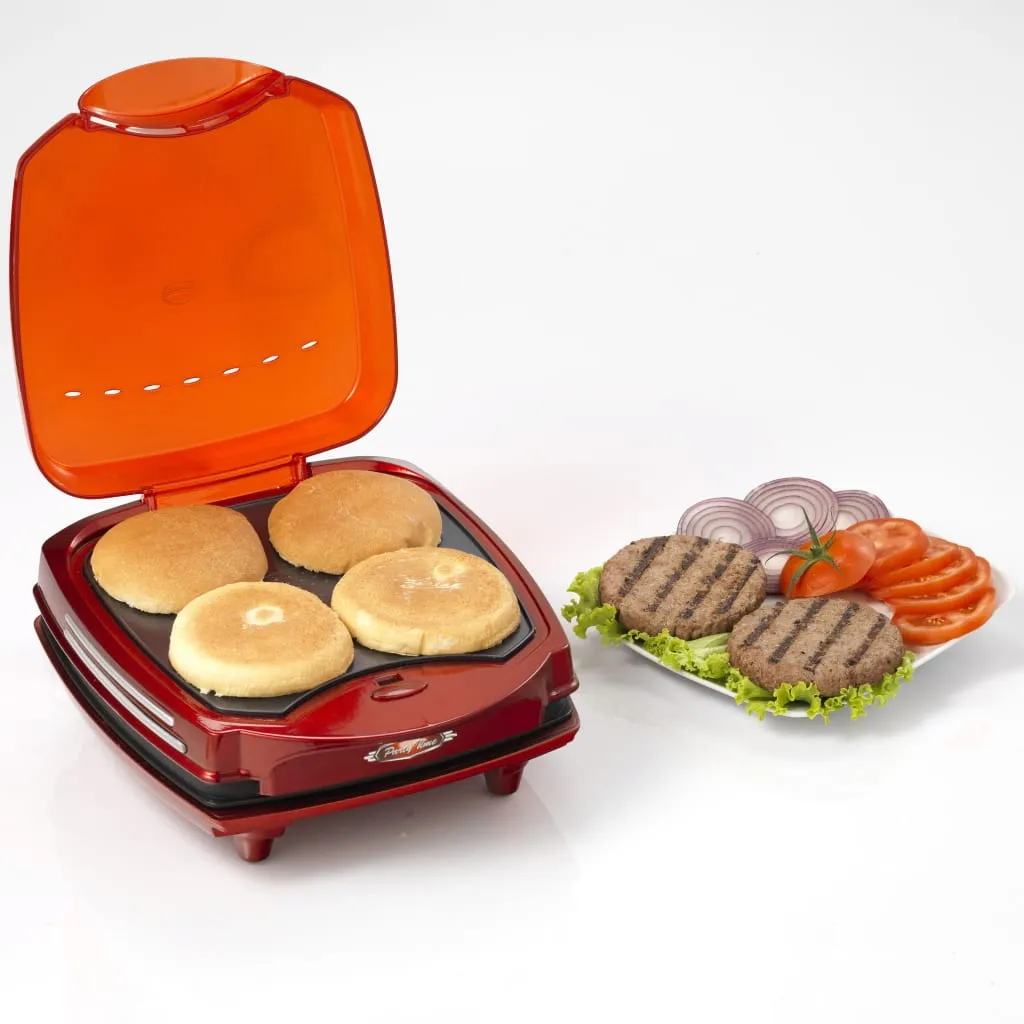 Ariete Party Time Hamburger Maker, Rot 12 Ariete Party Time Hamburger Maker, Rot – Bild 10