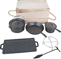 El Fuego Pfannen-Schmortopf-Set Dutch Oven Set 7-teilig, Schwarz -Tepro Verkäufe 2024 60fc630c0e213f260bd5c1deda2f7e59