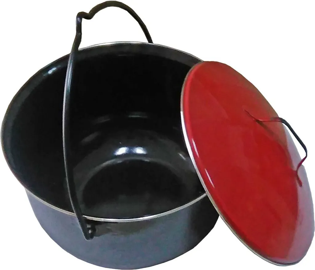 Topf Schwenkgrill Kessel Kochtopf Mit Deckel Grill Eintopf Glühwein Gulaschtopf 4 Topf Schwenkgrill Kessel Kochtopf Mit Deckel Grill Eintopf Glühwein Gulaschtopf – Bild 2