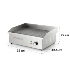 Klarstein Grillmeile 3000R Pro Gusseisen Grillplatte Elektrisch, Grillfläche: 54,5 X 35 Cm (geriffelt), Stufenlos 50-300 °C, 3000 Watt, Profi Elektrogrill Mit Spritzschutz, Edelstahl 19 Klarstein Grillmeile 3000R Pro Gusseisen Grillplatte Elektrisch, Grillfläche: 54,5 X 35 Cm (geriffelt), Stufenlos 50-300 °C, 3000 Watt, Profi Elektrogrill Mit Spritzschutz, Edelstahl -Tepro Verkäufe 2024 6375f692d79414c0011c0cd5ea28e616