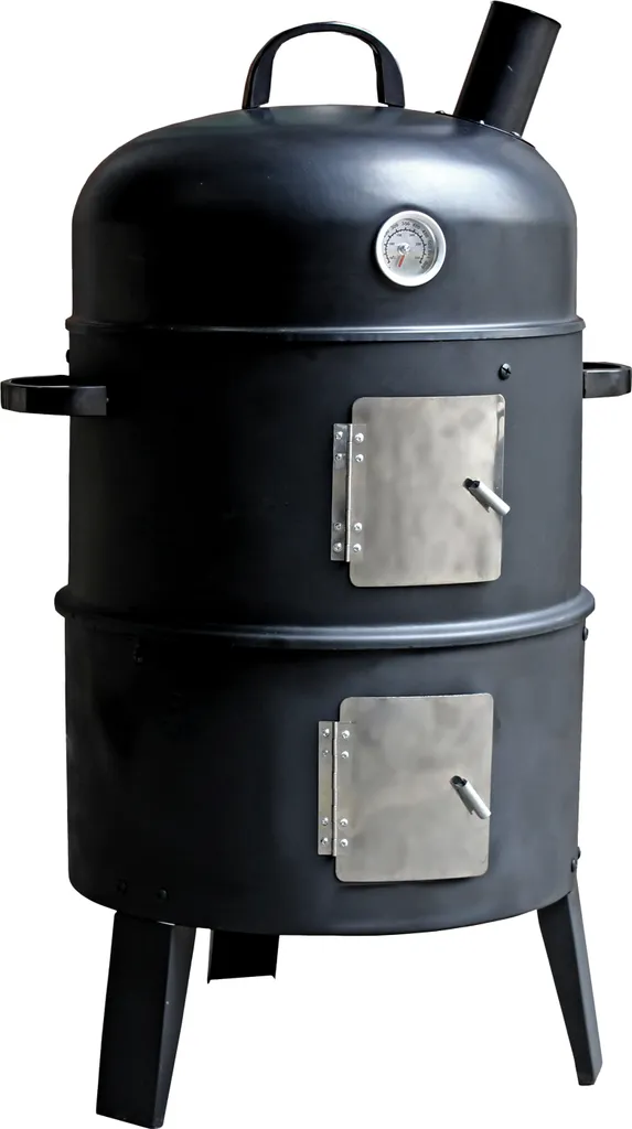 Garden Pleasure Holzkohle Grill Barbecue Räucherofen Grilltonne Smoker Garten 7 Garden Pleasure Holzkohle Grill Barbecue Räucherofen Grilltonne Smoker Garten – Bild 5