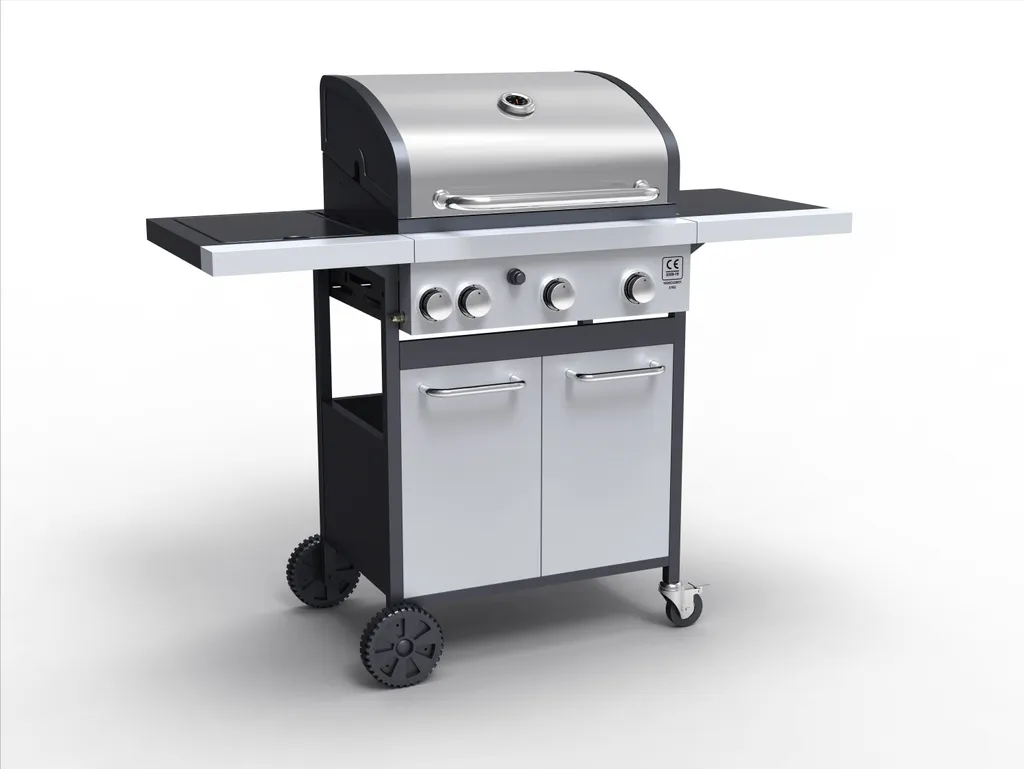 Tepro Gasgrill Rosedale, 3-Brenner Mit Seitenkocher, Max. 12,8 Kw, Grillfläche: 53 X 40 Cm 5 Tepro Gasgrill Rosedale, 3-Brenner Mit Seitenkocher, Max. 12,8 Kw, Grillfläche: 53 X 40 Cm – Bild 3