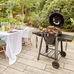 Grill Holzkohlegrill Grillwagen BBQ Barbecue Gusseisen Schwarz GRILLCHEF Kamado -Tepro Verkäufe 2024 652aa2ddc11e3c5dd99de502e9e8ac03