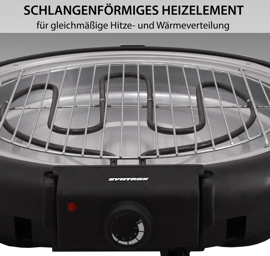 Syntrox STG-1600W 2in1 Elektrogrill Barbecue BBQ Standgrill Grill 16 Syntrox STG-1600W 2in1 Elektrogrill Barbecue BBQ Standgrill Grill – Bild 14