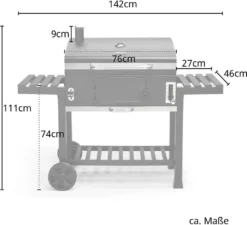TAINO HERO XXL Smoker Holzkohle-Grill BBQ Grillwagen Standgrill 13 TAINO HERO XXL Smoker Holzkohle-Grill BBQ Grillwagen Standgrill -Tepro Verkäufe 2024 6978b75bccbc5ed52564a97cd390f0af
